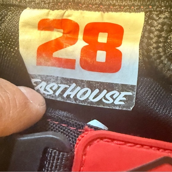 Kids Red Racing Pants - Picture 3 of 6